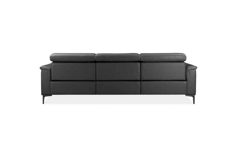Hörnsoffa 3-sits Lund Grå, Läder/PU, Höger elektrisk vilstol - Grå, Läder/PU, Höger elektrisk vilstol - Möbler - Vardagsrum - Soffor - Reclinersoffor & Biosoffor