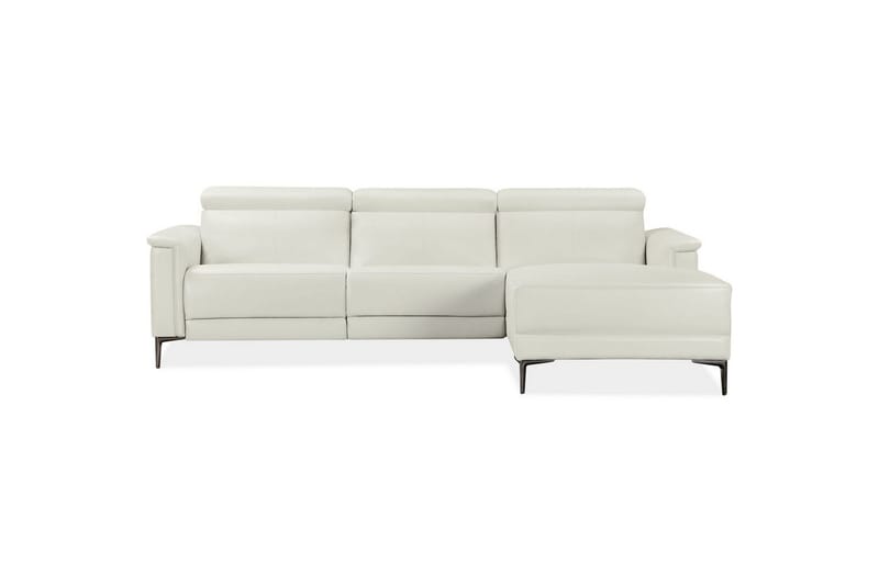 Hörnsoffa 3-sits Lund Kräm, PU, Höger elektrisk vilstol - Kräm, PU, Höger elektrisk vilstol - Möbler - Vardagsrum - Soffor - Reclinersoffor & Biosoffor