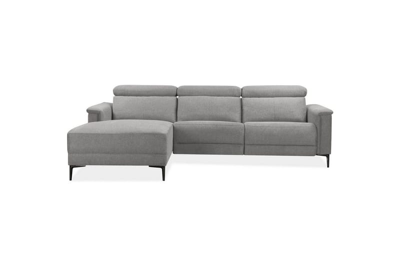 Hörnsoffa 3-sits Lund Ljusgrå, Belfast tyg, Vänster Elektrisk Fåtölj - Ljusgrå, Belfast tyg, Vänster Elektrisk Fåtölj - Möbler - Vardagsrum - Soffor - Reclinersoffor & Biosoffor