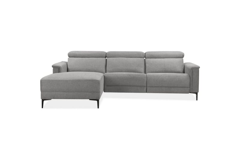 Hörnsoffa 3-sits Lund Ljusgrå, Belfast tyg, Vänster Manuell Fåtölj - Ljusgrå, Belfast tyg, Vänster Manuell Fåtölj - Möbler - Vardagsrum - Soffor - Reclinersoffor & Biosoffor