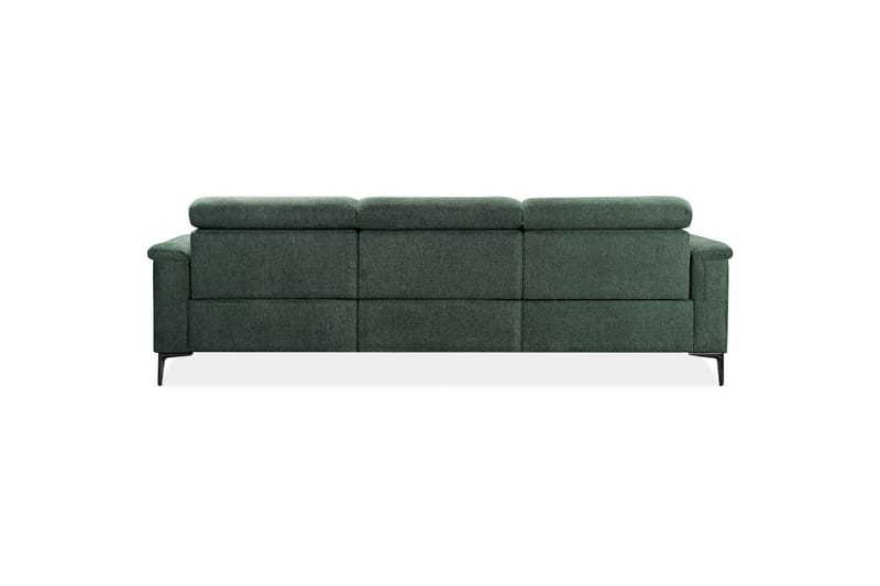 Hörnsoffa 3-sits Lund Mörkgrön, Belfast tyg, Höger elektrisk vilstol - Mörkgrön, Belfast tyg, Höger elektrisk vilstol - Möbler - Vardagsrum - Soffor - Reclinersoffor & Biosoffor