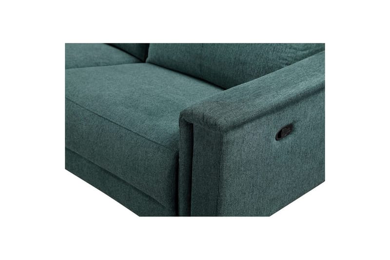 Hörnsoffa 3-sits Lund Mörkgrön, Belfast tyg, Vänster Manuell Fåtölj - Mörkgrön, Belfast tyg, Vänster Manuell Fåtölj - Möbler - Vardagsrum - Soffor - Reclinersoffor & Biosoffor