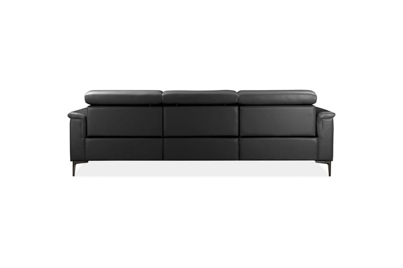 Hörnsoffa 3-sits Lund Svart, Läder/PU, Höger manuell vilstol - Svart, Läder/PU, Höger manuell vilstol - Möbler - Vardagsrum - Soffor - Reclinersoffor & Biosoffor