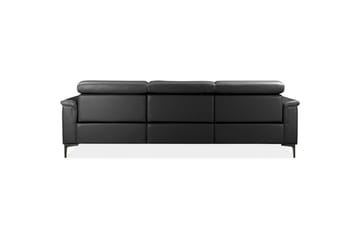Hörnsoffa 3-sits Lund Svart, Läder/PU, Vänster Manuell Fåtölj - Svart, Läder/PU, Vänster Manuell Fåtölj - Möbler - Vardagsrum - Soffor - Reclinersoffor & Biosoffor