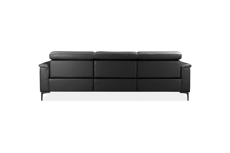 Hörnsoffa 3-sits Lund Svart, Läder/PU, Vänster Manuell Fåtölj - Svart, Läder/PU, Vänster Manuell Fåtölj - Möbler - Vardagsrum - Soffor - Reclinersoffor & Biosoffor