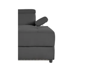 Hörnsoffa 3-sits Rayland Antracit, Sunday tyg, Höger manuell vilstol - Antracit, Sunday tyg, Höger manuell vilstol - Möbler - Vardagsrum - Soffor - Reclinersoffor & Biosoffor