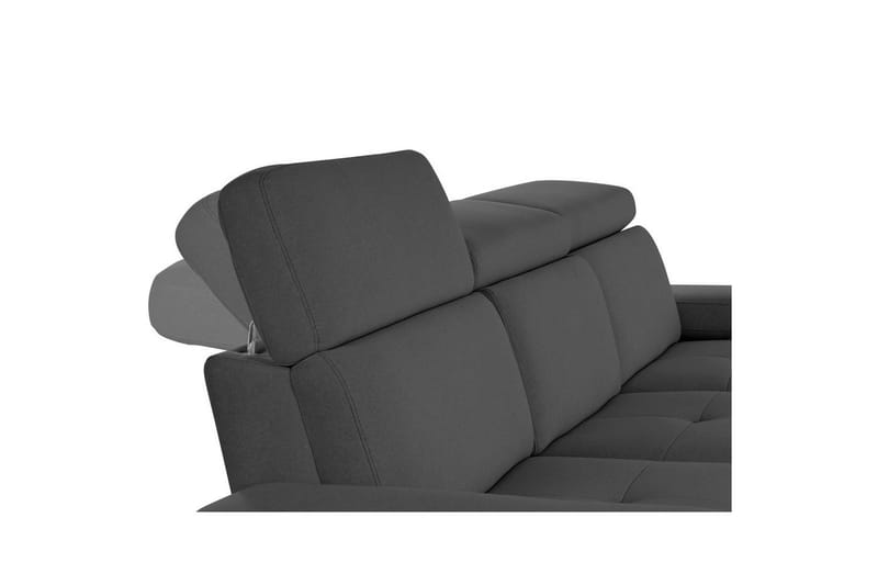 Hörnsoffa 3-sits Rayland Antracit, Sunday tyg, Höger manuell vilstol - Antracit, Sunday tyg, Höger manuell vilstol - Möbler - Vardagsrum - Soffor - Reclinersoffor & Biosoffor