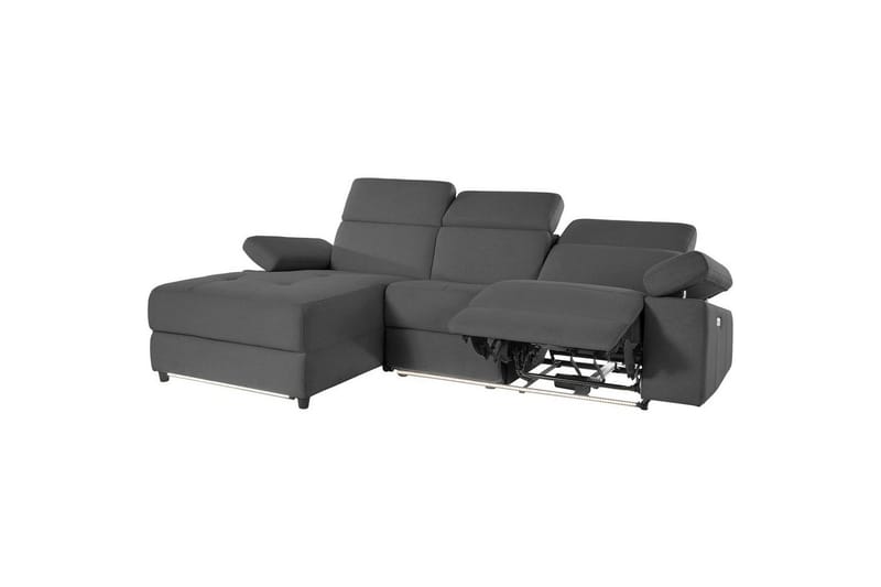 Hörnsoffa 3-sits Rayland Antracit, Sunday tyg, Vänster Elektrisk Fåtölj - Antracit, Sunday tyg, Vänster Elektrisk Fåtölj - Möbler - Vardagsrum - Soffor - Reclinersoffor & Biosoffor