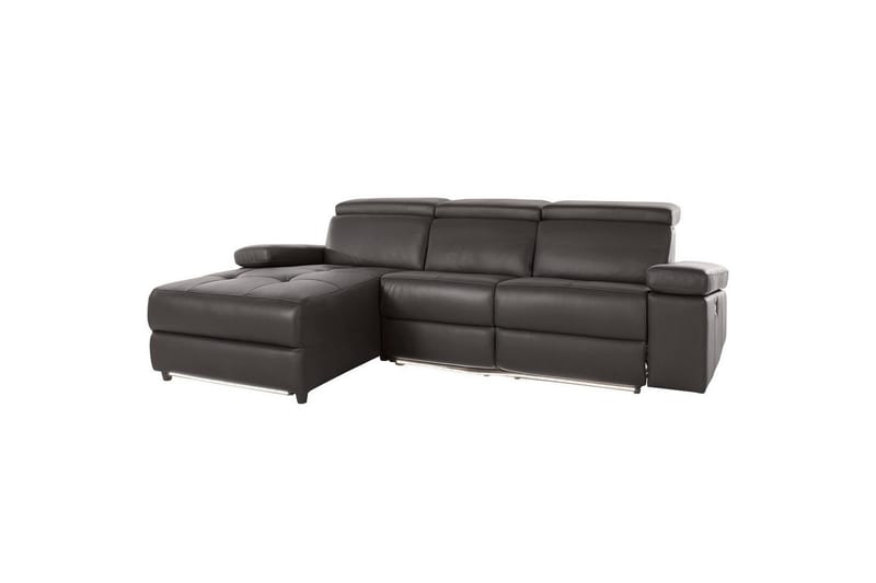 Hörnsoffa 3-sits Rayland Brun, Läder/PU, Vänster Elektrisk Fåtölj, Brun, Läder/PU, Vänster Elektrisk Fåtölj