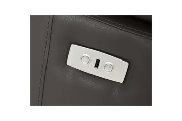 Hörnsoffa 3-sits Rayland Brun, Läder/PU, Vänster Elektrisk Fåtölj - Brun, Läder/PU, Vänster Elektrisk Fåtölj - Möbler - Vardagsrum - Soffor - Reclinersoffor & Biosoffor