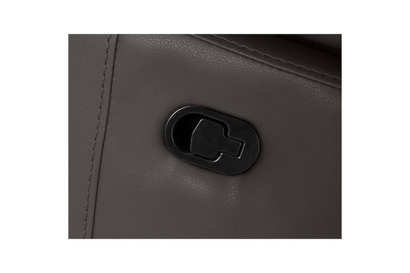 Hörnsoffa 3-sits Rayland Brun, PU, Vänster Manuell Fåtölj - Brun, PU, Vänster Manuell Fåtölj - Möbler - Vardagsrum - Soffor - Skinnsoffor