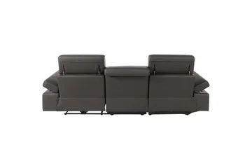 Hörnsoffa 3-sits Rayland Brun, PU, Vänster Elektrisk Fåtölj - Brun, PU, Vänster Elektrisk Fåtölj - Möbler - Vardagsrum - Soffor - Reclinersoffor & Biosoffor