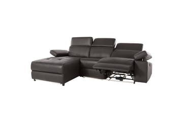 Hörnsoffa 3-sits Rayland Brun, PU, Vänster Manuell Fåtölj - Brun, PU, Vänster Manuell Fåtölj - Möbler - Vardagsrum - Soffor - Reclinersoffor & Biosoffor