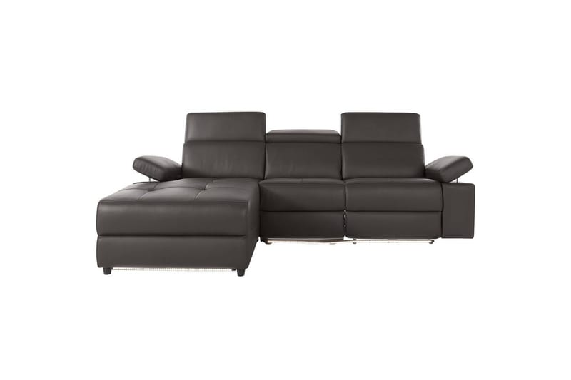 Hörnsoffa 3-sits Rayland Brun, PU, Vänster Elektrisk Fåtölj - Brun, PU, Vänster Elektrisk Fåtölj - Möbler - Vardagsrum - Soffor - Reclinersoffor & Biosoffor