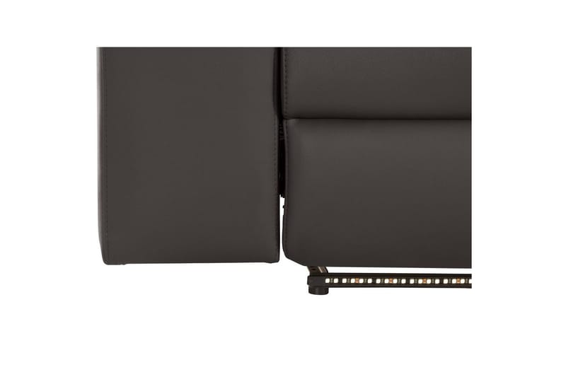 Hörnsoffa 3-sits Rayland Brun, PU, Höger elektrisk vilstol - Brun, PU, Höger elektrisk vilstol - Möbler - Vardagsrum - Soffor - Reclinersoffor & Biosoffor