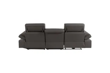 Hörnsoffa 3-sits Rayland Brun, PU, Höger elektrisk vilstol - Brun, PU, Höger elektrisk vilstol - Möbler - Vardagsrum - Soffor - Reclinersoffor & Biosoffor