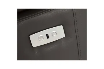 Hörnsoffa 3-sits Rayland Brun, PU, Höger elektrisk vilstol - Brun, PU, Höger elektrisk vilstol - Möbler - Vardagsrum - Soffor - Reclinersoffor & Biosoffor