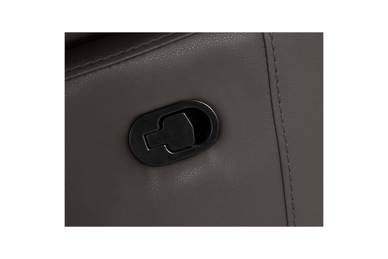 Hörnsoffa 3-sits Rayland Brun, PU, Höger manuell vilstol - Brun, PU, Höger manuell vilstol - Möbler - Vardagsrum - Soffor - Skinnsoffor