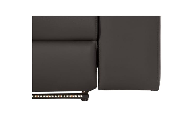 Hörnsoffa 3-sits Rayland Brun, PU, Vänster Elektrisk Fåtölj - Brun, PU, Vänster Elektrisk Fåtölj - Möbler - Vardagsrum - Soffor - Skinnsoffor