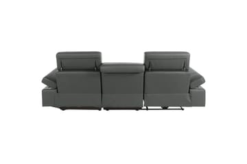 Hörnsoffa 3-sits Rayland Grå, Läder/PU, Höger elektrisk vilstol - Grå, Läder/PU, Höger elektrisk vilstol - Möbler - Vardagsrum - Soffor - Reclinersoffor & Biosoffor