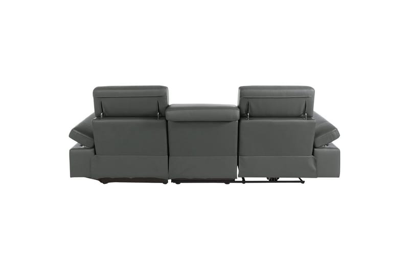 Hörnsoffa 3-sits Rayland Grå, Läder/PU, Höger elektrisk vilstol - Grå, Läder/PU, Höger elektrisk vilstol - Möbler - Vardagsrum - Soffor - Reclinersoffor & Biosoffor