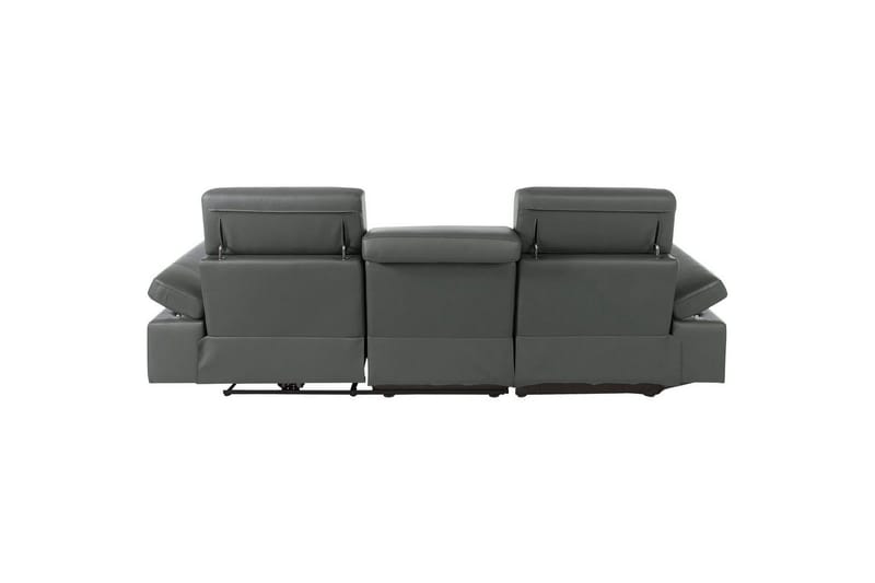 Hörnsoffa 3-sits Rayland Grå, Läder/PU, Vänster Elektrisk Fåtölj - Grå, Läder/PU, Vänster Elektrisk Fåtölj - Möbler - Vardagsrum - Soffor - Reclinersoffor & Biosoffor
