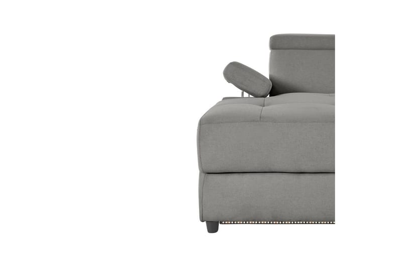 Hörnsoffa 3-sits Rayland Grå, Sunday tyg, Vänster Elektrisk Fåtölj - Grå, Sunday tyg, Vänster Elektrisk Fåtölj - Möbler - Vardagsrum - Soffor - Reclinersoffor & Biosoffor