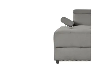 Hörnsoffa 3-sits Rayland Grå, Sunday tyg, Vänster Manuell Fåtölj - Grå, Sunday tyg, Vänster Manuell Fåtölj - Möbler - Vardagsrum - Soffor - Reclinersoffor & Biosoffor