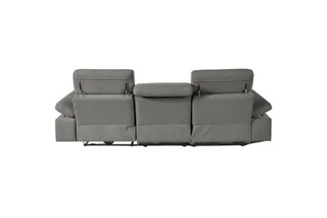 Hörnsoffa 3-sits Rayland Grå, Sunday tyg, Vänster Manuell Fåtölj - Grå, Sunday tyg, Vänster Manuell Fåtölj - Möbler - Vardagsrum - Soffor - Reclinersoffor & Biosoffor