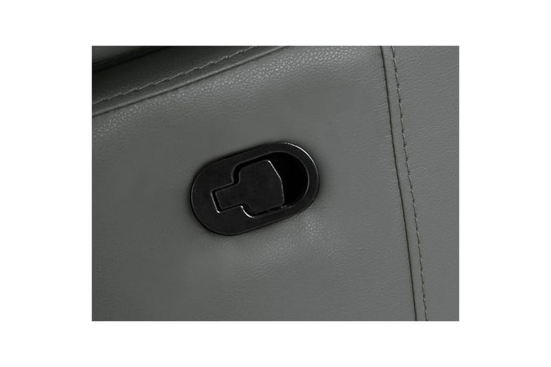 Hörnsoffa 3-sits Rayland Grå, PU, Höger manuell vilstol - Grå, PU, Höger manuell vilstol - Möbler - Vardagsrum - Soffor - Skinnsoffor