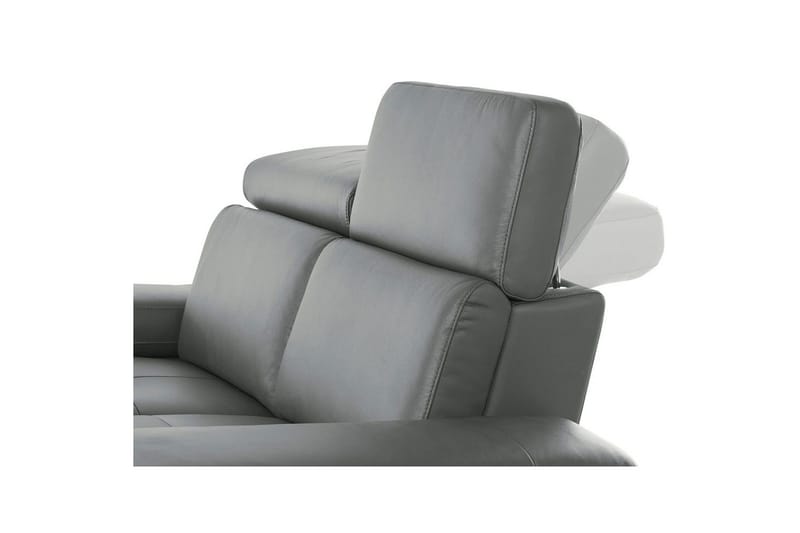 Hörnsoffa 3-sits Rayland Grå, PU, Vänster Manuell Fåtölj - Grå, PU, Vänster Manuell Fåtölj - Möbler - Vardagsrum - Soffor - Skinnsoffor