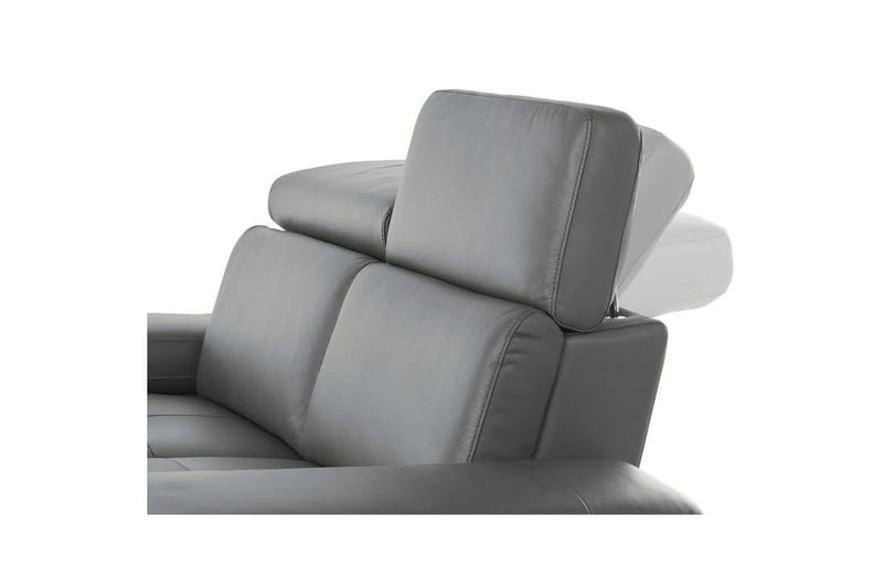 Hörnsoffa 3-sits Rayland Grå, PU, Vänster Elektrisk Fåtölj - Grå, PU, Vänster Elektrisk Fåtölj - Möbler - Vardagsrum - Soffor - Skinnsoffor