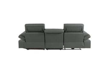 Hörnsoffa 3-sits Rayland Grå, PU, Höger manuell vilstol - Grå, PU, Höger manuell vilstol - Möbler - Vardagsrum - Soffor - Reclinersoffor & Biosoffor