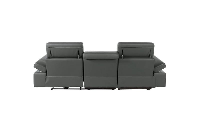 Hörnsoffa 3-sits Rayland Grå, PU, Vänster Elektrisk Fåtölj - Grå, PU, Vänster Elektrisk Fåtölj - Möbler - Vardagsrum - Soffor - Skinnsoffor