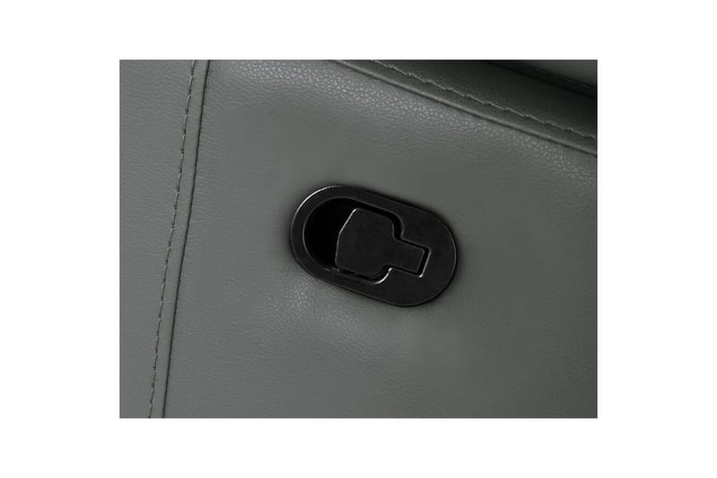 Hörnsoffa 3-sits Rayland Grå, PU, Vänster Manuell Fåtölj - Grå, PU, Vänster Manuell Fåtölj - Möbler - Vardagsrum - Soffor - Skinnsoffor