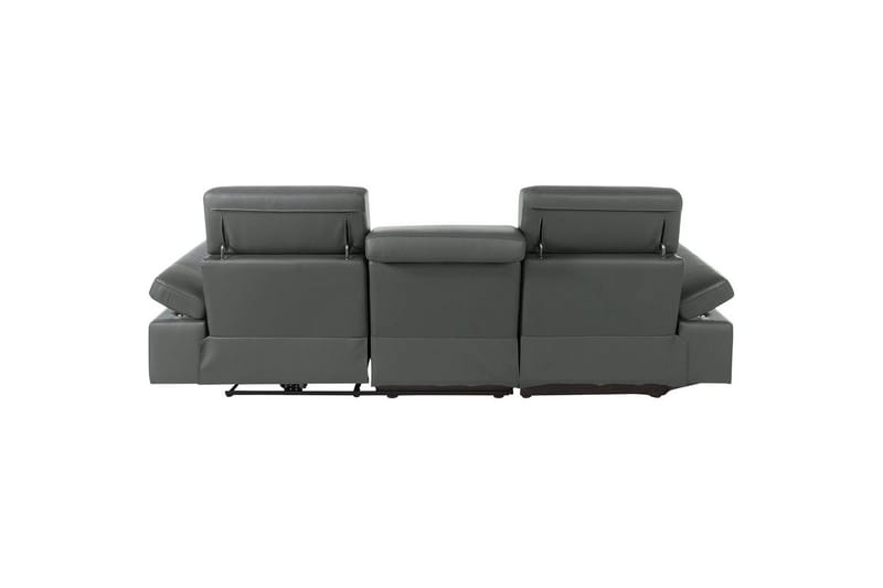 Hörnsoffa 3-sits Rayland Grå, PU, Vänster Elektrisk Fåtölj - Grå, PU, Vänster Elektrisk Fåtölj - Möbler - Vardagsrum - Soffor - Skinnsoffor