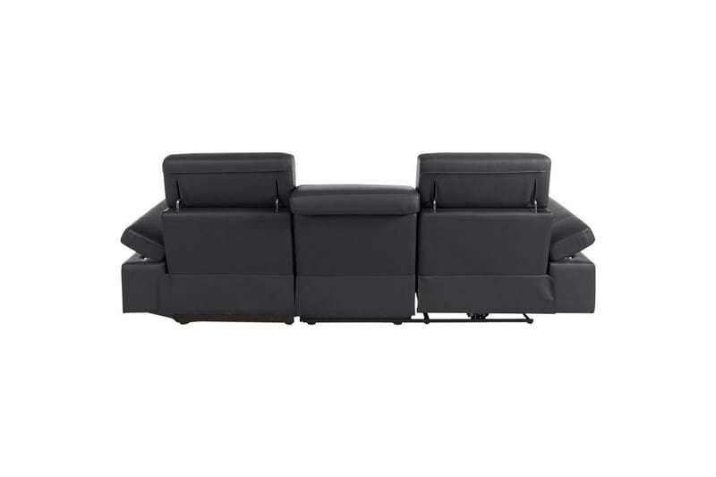 Hörnsoffa 3-sits Rayland Svart, Läder/PU, Höger manuell vilstol - Svart, Läder/PU, Höger manuell vilstol - Möbler - Vardagsrum - Soffor - Reclinersoffor & Biosoffor