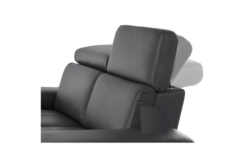 Hörnsoffa 3-sits Rayland Svart, PU, Vänster Manuell Fåtölj - Svart, PU, Vänster Manuell Fåtölj - Möbler - Vardagsrum - Soffor - Reclinersoffor & Biosoffor