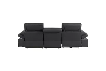 Hörnsoffa 3-sits Rayland Svart, PU, Höger elektrisk vilstol - Svart, PU, Höger elektrisk vilstol - Möbler - Vardagsrum - Soffor - Reclinersoffor & Biosoffor