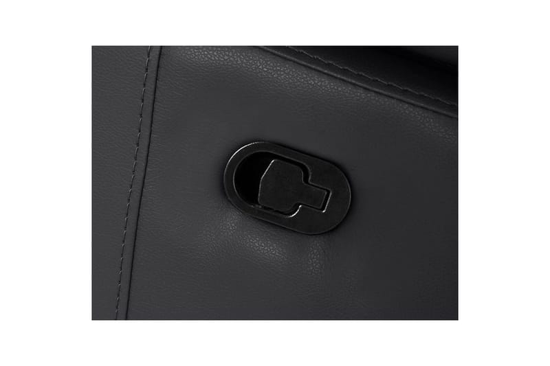 Hörnsoffa 3-sits Rayland Svart, PU, Vänster Manuell Fåtölj - Svart, PU, Vänster Manuell Fåtölj - Möbler - Vardagsrum - Soffor - Reclinersoffor & Biosoffor