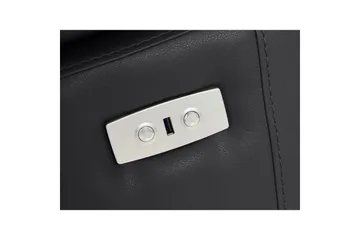 Hörnsoffa 3-sits Rayland Svart, PU, Höger elektrisk vilstol - Svart, PU, Höger elektrisk vilstol - Möbler - Vardagsrum - Soffor - Reclinersoffor & Biosoffor