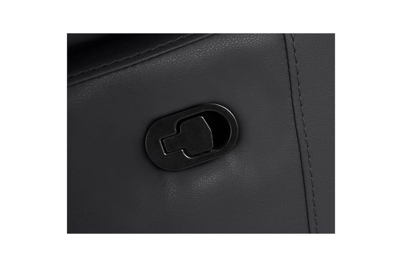 Hörnsoffa 3-sits Rayland Svart, PU, Höger manuell vilstol - Svart, PU, Höger manuell vilstol - Möbler - Vardagsrum - Soffor - Reclinersoffor & Biosoffor