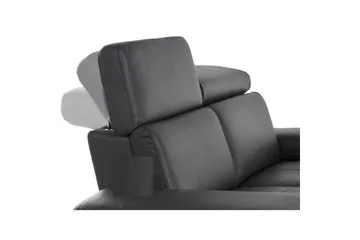 Hörnsoffa 3-sits Rayland Svart, PU, Höger elektrisk vilstol - Svart, PU, Höger elektrisk vilstol - Möbler - Vardagsrum - Soffor - Reclinersoffor & Biosoffor