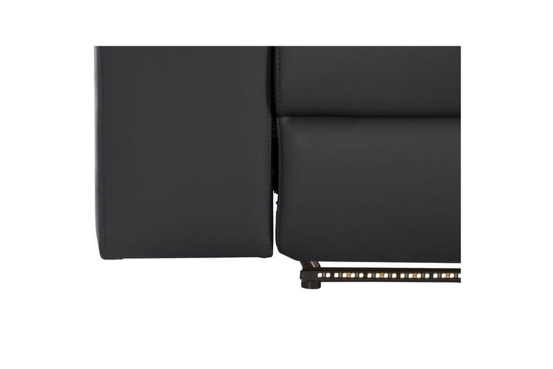 Hörnsoffa 3-sits Rayland Svart, PU, Höger elektrisk vilstol - Svart, PU, Höger elektrisk vilstol - Möbler - Vardagsrum - Soffor - Skinnsoffor