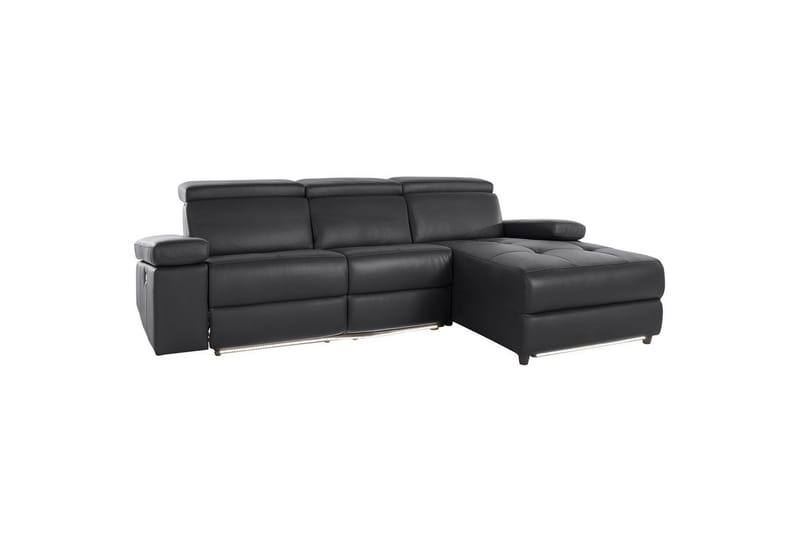 Hörnsoffa 3-sits Rayland Svart, PU, Höger elektrisk vilstol - Svart, PU, Höger elektrisk vilstol - Möbler - Vardagsrum - Soffor - Reclinersoffor & Biosoffor