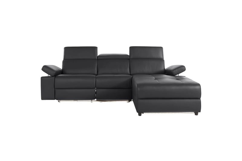 Hörnsoffa 3-sits Rayland Svart, PU, Höger elektrisk vilstol - Svart, PU, Höger elektrisk vilstol - Möbler - Vardagsrum - Soffor - Reclinersoffor & Biosoffor