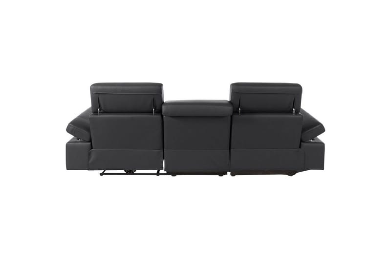 Hörnsoffa 3-sits Rayland Svart, PU, Vänster Manuell Fåtölj - Svart, PU, Vänster Manuell Fåtölj - Möbler - Vardagsrum - Soffor - Skinnsoffor