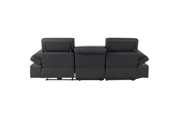 Hörnsoffa 3-sits Rayland Svart, PU, Vänster Manuell Fåtölj - Svart, PU, Vänster Manuell Fåtölj - Möbler - Vardagsrum - Soffor - Reclinersoffor & Biosoffor