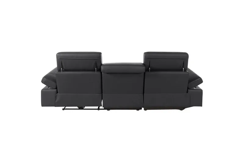 Hörnsoffa 3-sits Rayland Svart, PU, Vänster Manuell Fåtölj - Svart, PU, Vänster Manuell Fåtölj - Möbler - Vardagsrum - Soffor - Reclinersoffor & Biosoffor