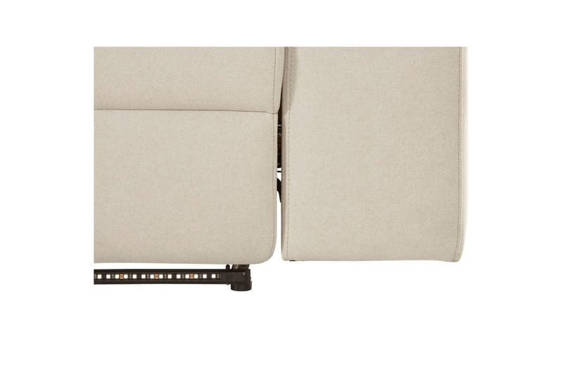 Hörnsoffa 3-sits Rayland Vit, Sunday tyg, Vänster Elektrisk Fåtölj - Vit, Sunday tyg, Vänster Elektrisk Fåtölj - Möbler - Vardagsrum - Soffor - Reclinersoffor & Biosoffor